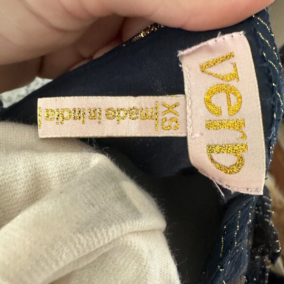 XS Gorgeous Metallic Beaded Verb Top - Picture 2 of 4